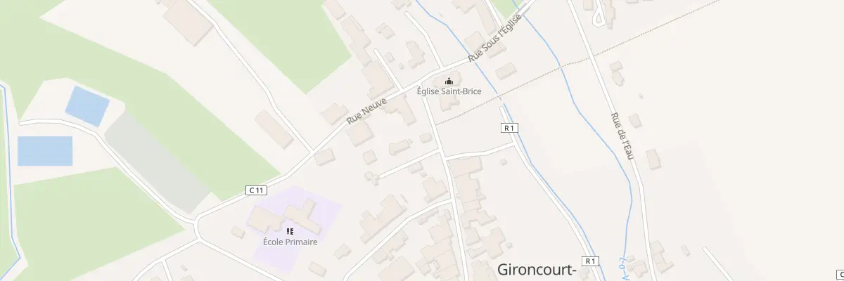 Plan du 2 Gr Grande Rue à Gironcourt-sur-Vraine