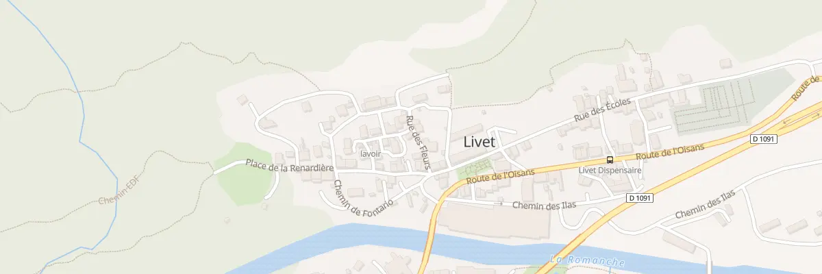 Plan du 1 Rue des Fleurs à Livet-et-Gavet