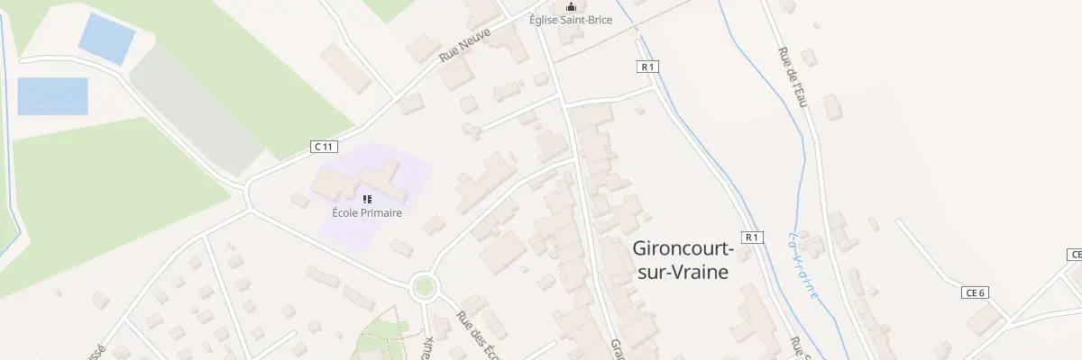 Plan du 1 Rue Du Frene à Gironcourt-sur-Vraine