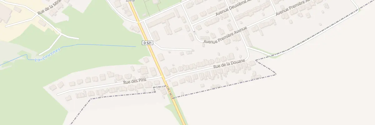 Plan du 13 Rue de la Douane à Crusnes