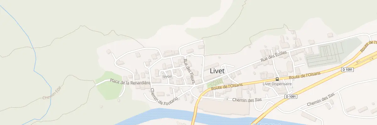 Plan du 8 Rue des Fleurs à Livet-et-Gavet