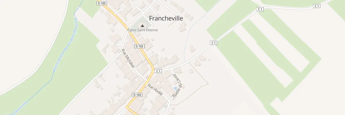 Plan du 2 Rue Jeanne Martin à Francheville