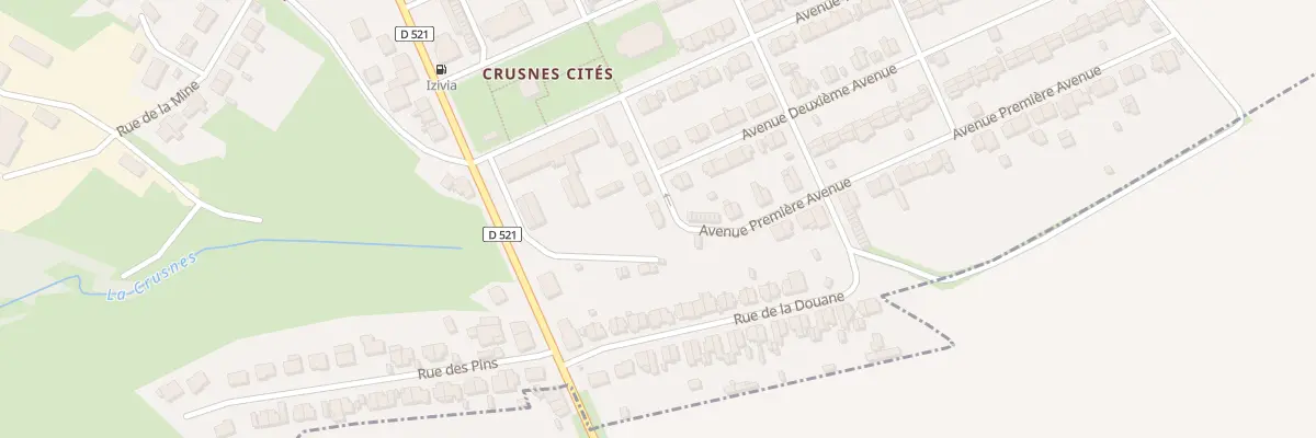 Plan du 12 Rue Premiere Transversale à Crusnes