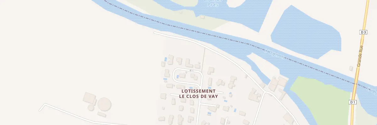 Plan du 18 Rue du Clos du Vay à Cussey-sur-l’Ognon