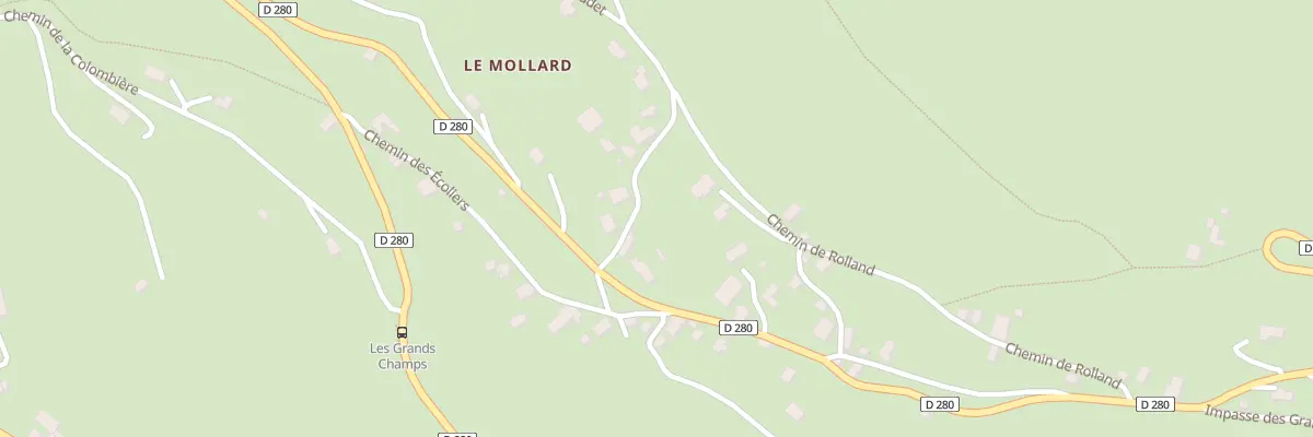 Plan du 9184 Le Mollard à Sainte-Agnès