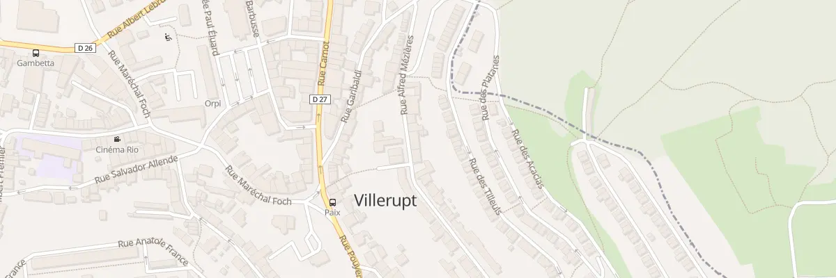 Plan du 8 Rue Alfred Mezieres à Villerupt
