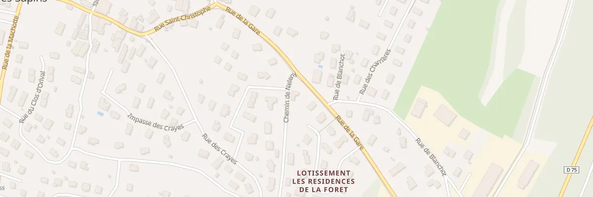 Plan du 10 Rue de la Gare à Serre-les-Sapins