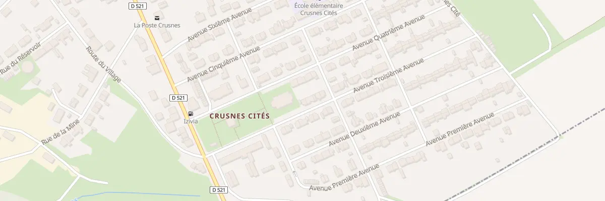 Plan du 1 Av Troisième Avenue à Crusnes