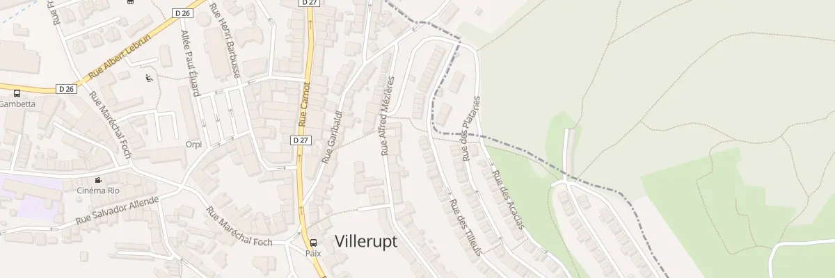Plan du 1 Rue des Tilleuls à Villerupt