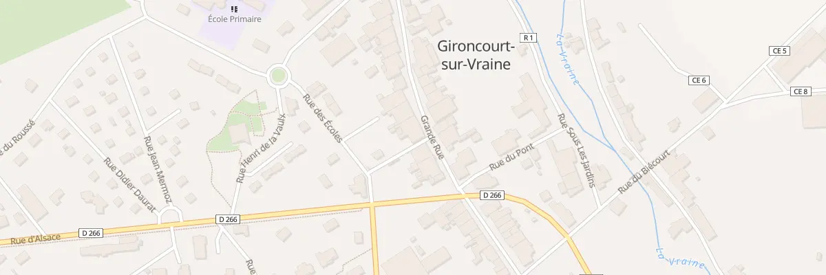 Plan du 26 Gr Grande Rue à Gironcourt-sur-Vraine