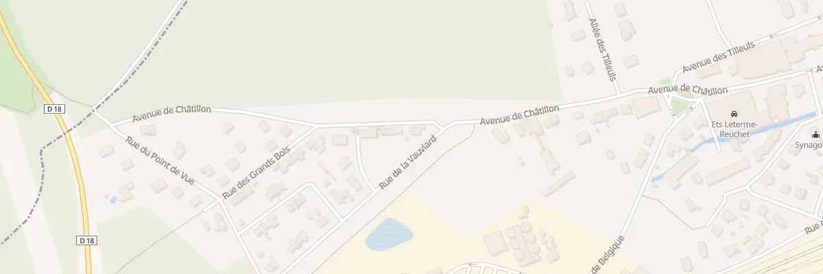 Plan du 653 Av de Châtillon à Vittel