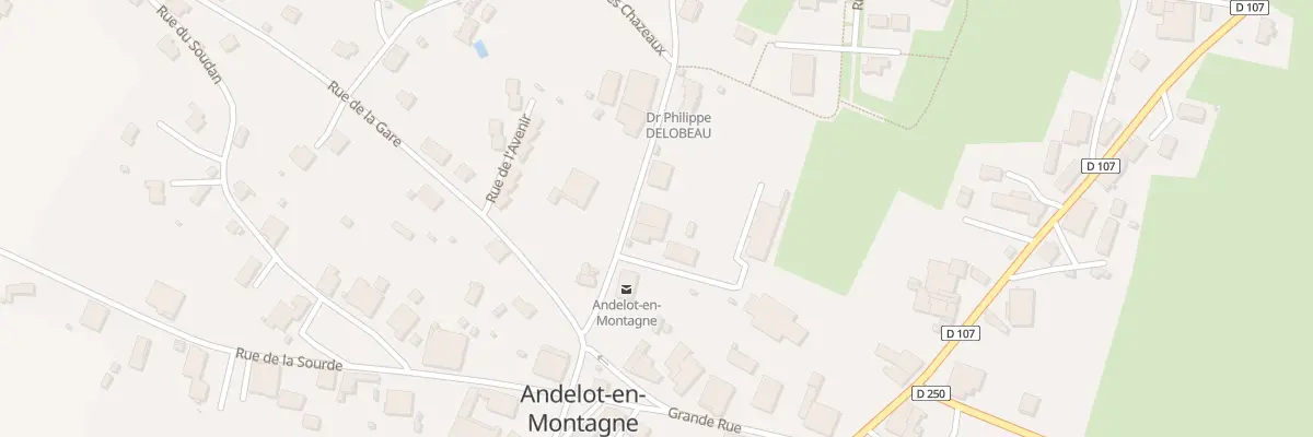 Plan du 10B Rue des Chênes à Andelot-en-Montagne