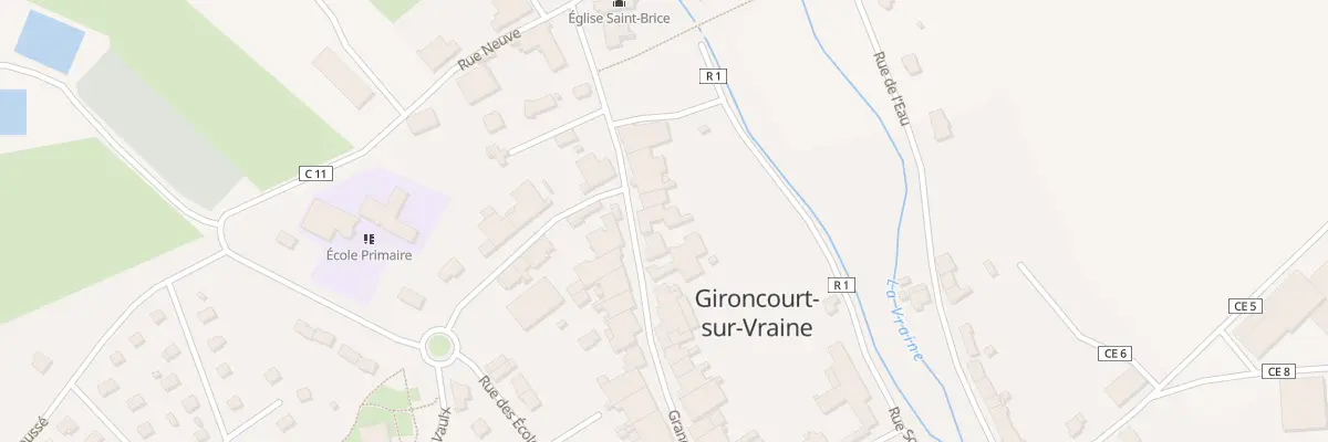Plan du 9 Gr Grande Rue à Gironcourt-sur-Vraine