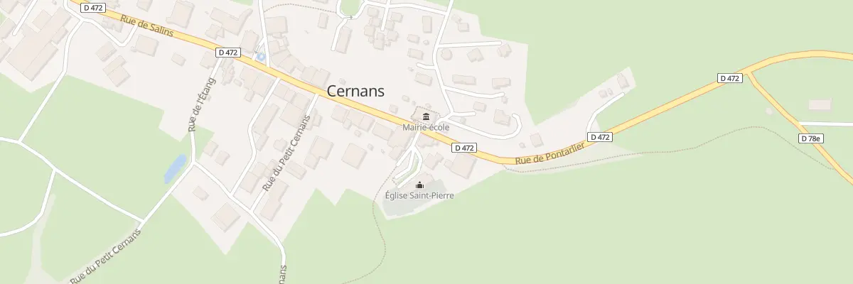 Plan du 2 Rue de l’Eglise à Cernans