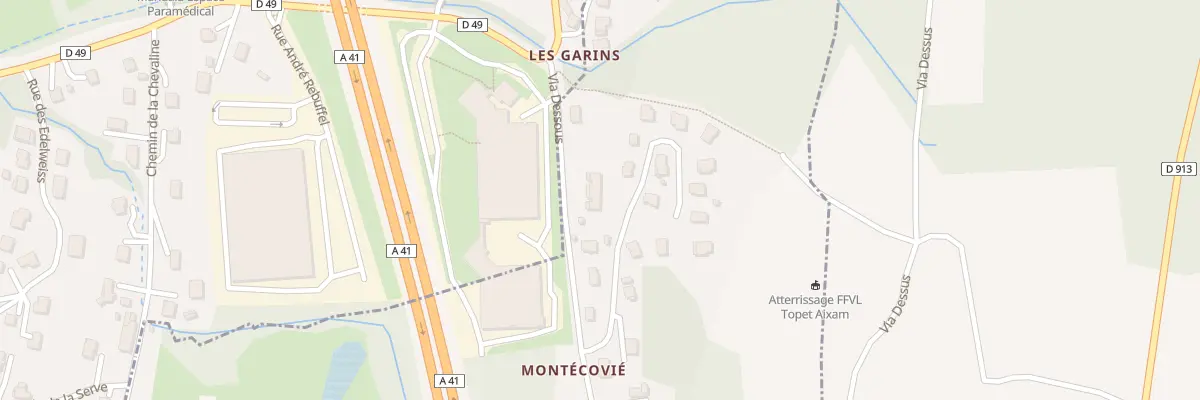 Plan du 872 Che Via Dessous à Mouxy