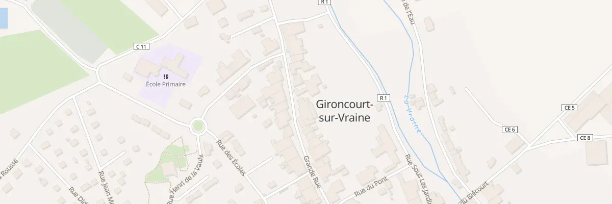 Plan du 19 Gr Grande Rue à Gironcourt-sur-Vraine