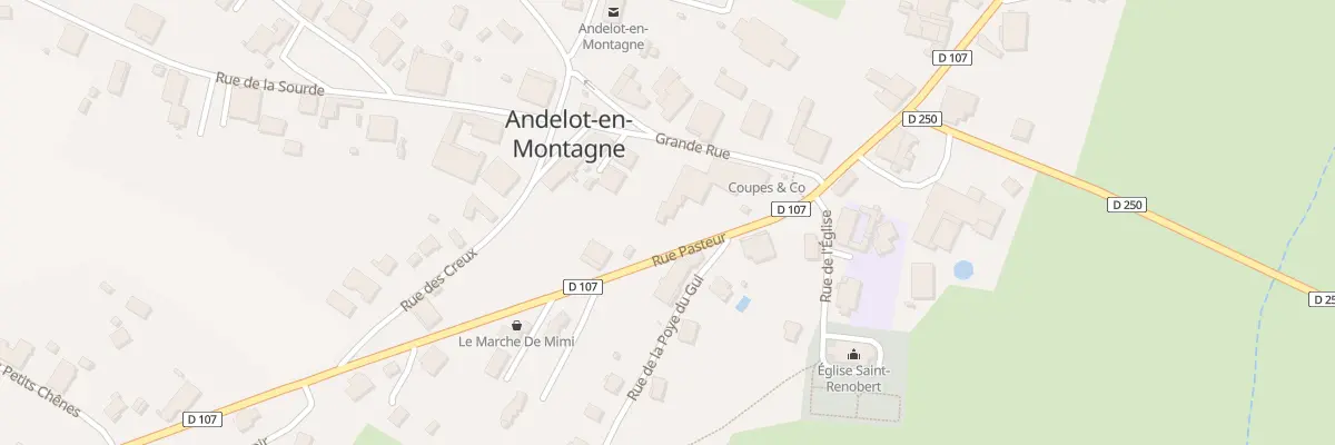 Plan du 8 Grande Rue à Andelot-en-Montagne