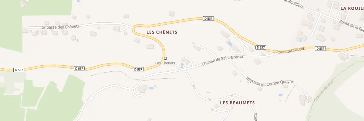 Plan du 242 Che de St Brême à Corps