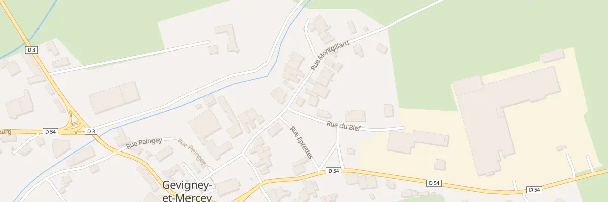 Plan du 6 Rue Montgillard à Gevigney-et-Mercey