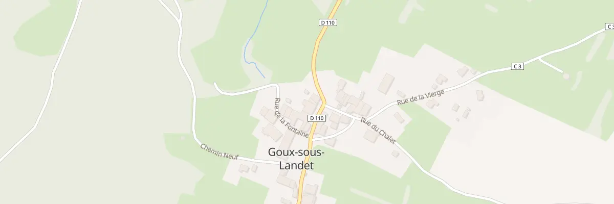 Plan du 2 Rue Grande Rue à Goux-sous-Landet