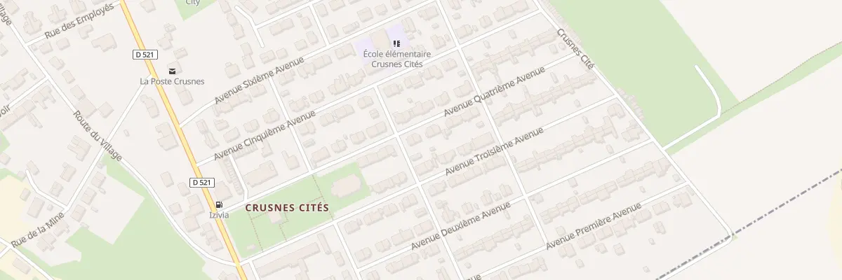Plan du 12 Av Quatrième Avenue à Crusnes