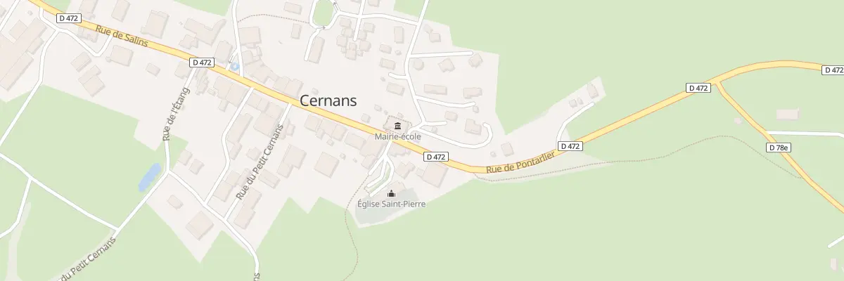 Plan du 6 Rue de Pontarlier à Cernans
