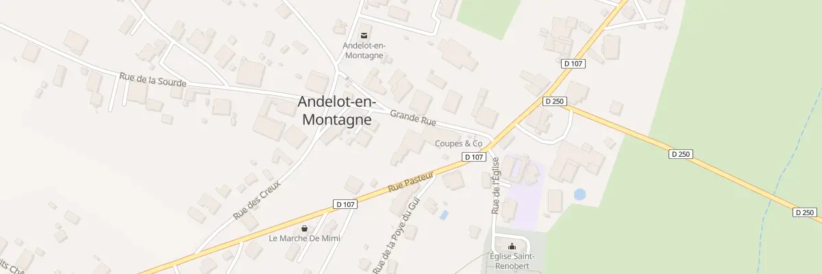 Plan du 10 Grande Rue à Andelot-en-Montagne