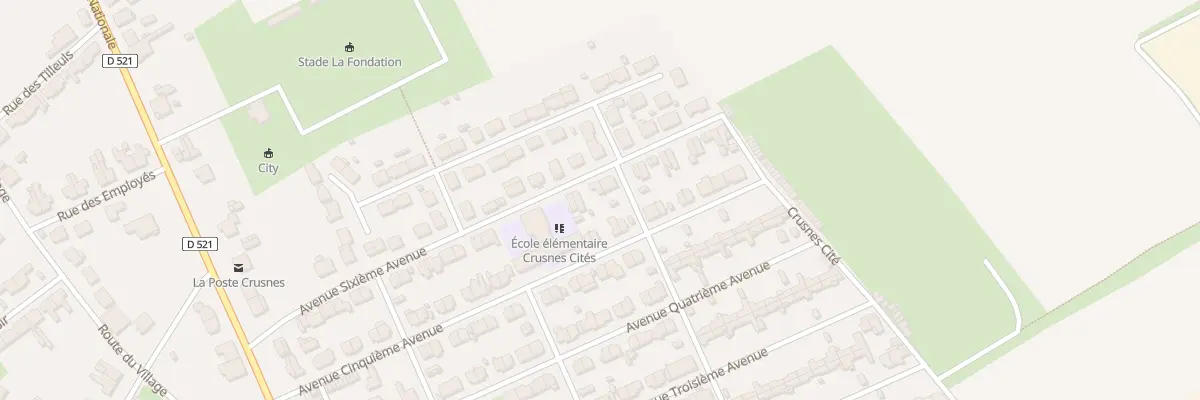 Plan du 42 Av Sixieme Avenue à Crusnes