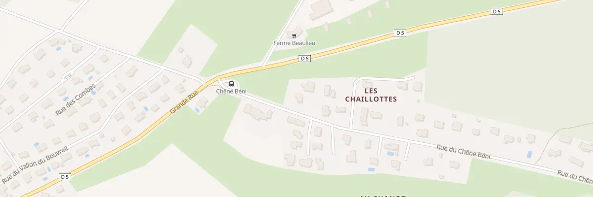 Plan du 1 Rue du Chêne Bénit à Pelousey