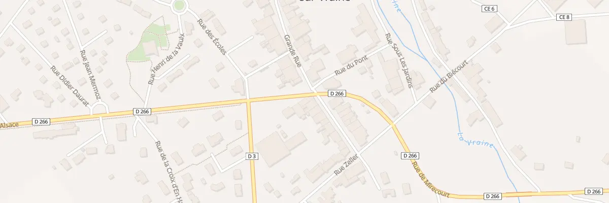 Plan du 1 Rue D Alsace à Gironcourt-sur-Vraine