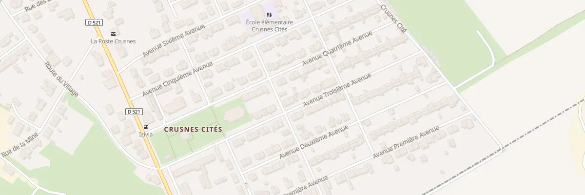 Plan du 11 Av Troisième Avenue à Crusnes