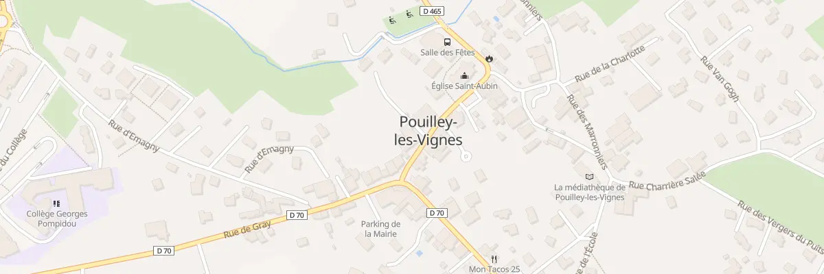 Plan du 14 Rue de l’Eglise à Pouilley-les-Vignes