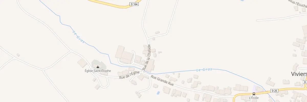 Plan du 70 Rue de la Chalade à Viviers-le-Gras