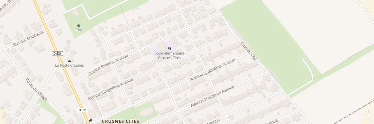 Plan du 28 Av Cinquieme Avenue à Crusnes
