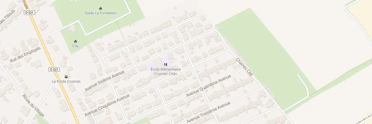 Plan du 45 Av Cinquieme Avenue à Crusnes