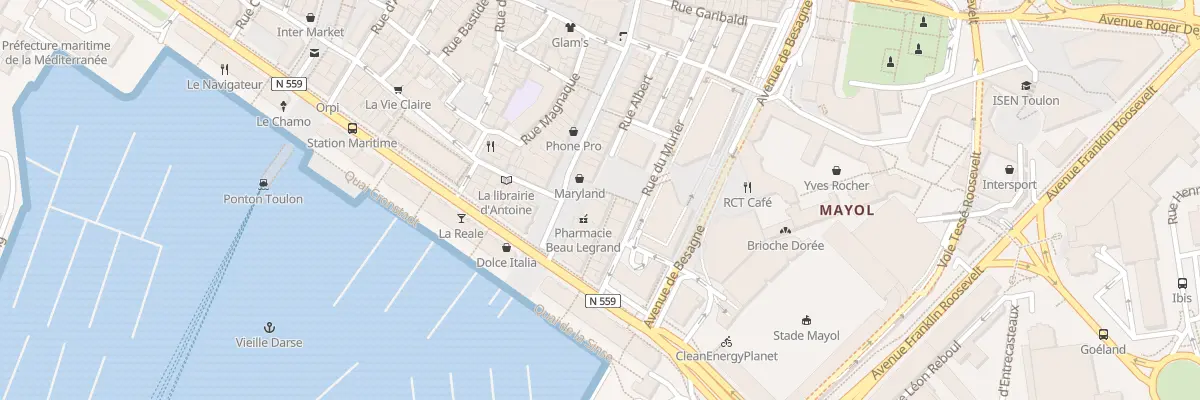 Plan du 3 Pl Louis Blanc à Toulon