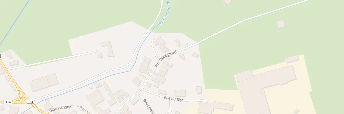 Plan du 16 Rue Montgillard à Gevigney-et-Mercey