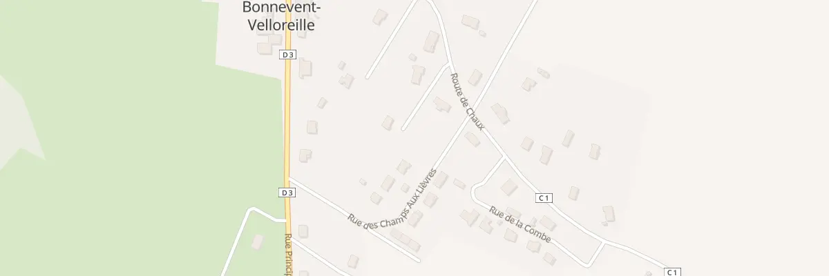 Plan du 11 Rue des Champs aux Lievres à Bonnevent-Velloreille