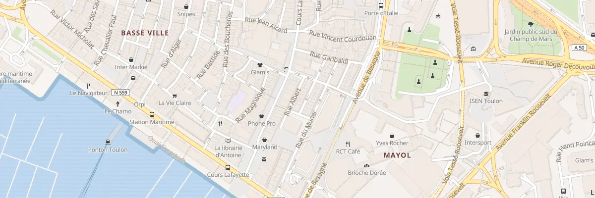Plan du 14 Rue Albert à Toulon