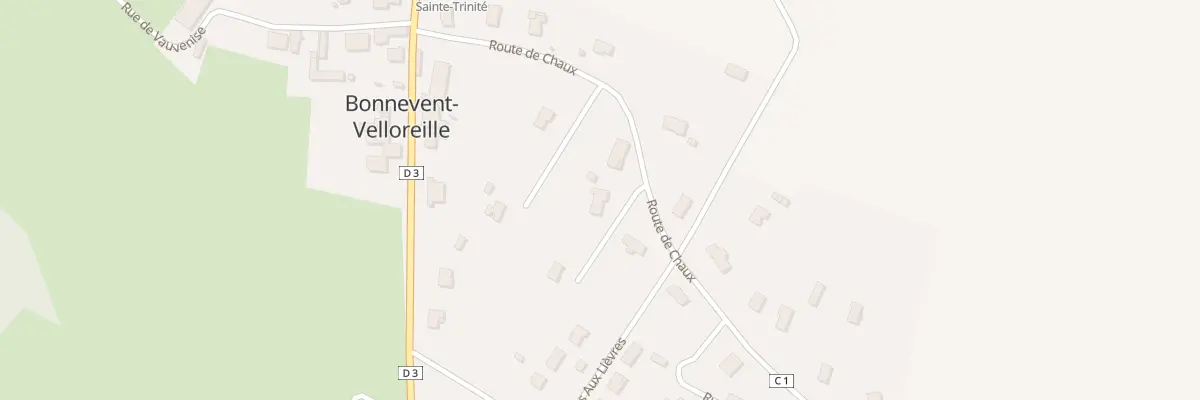 Plan du 12A Rte de Chaux à Bonnevent-Velloreille