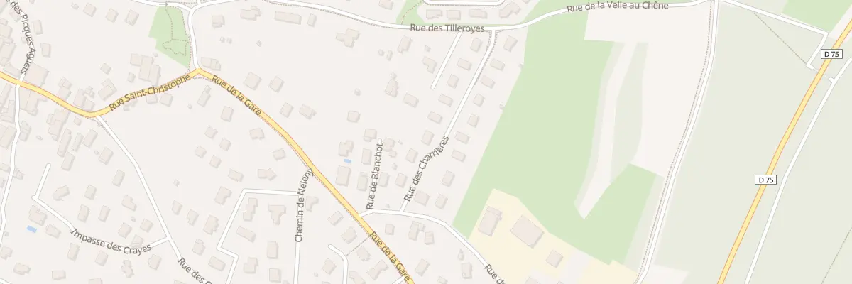 Plan du 12 Rue des Charrières à Serre-les-Sapins