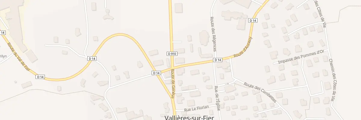 Plan du 7 Rte d’Annecy à Vallières-sur-Fier