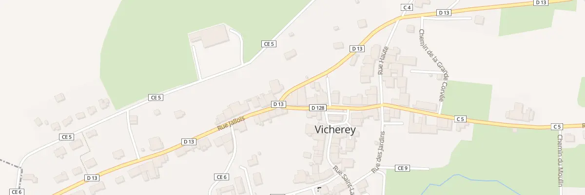 Plan du 1 Rue de la Halle à Vicherey