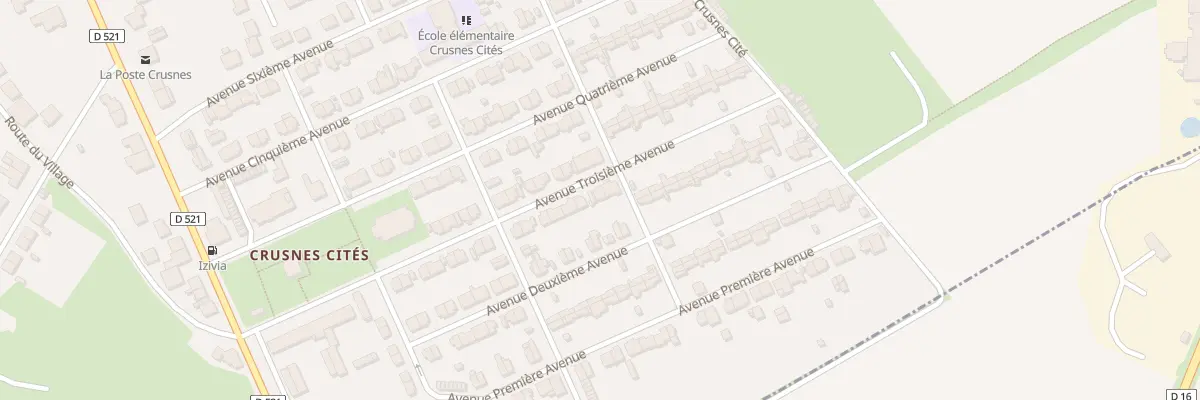 Plan du 34 Av Troisième Avenue à Crusnes