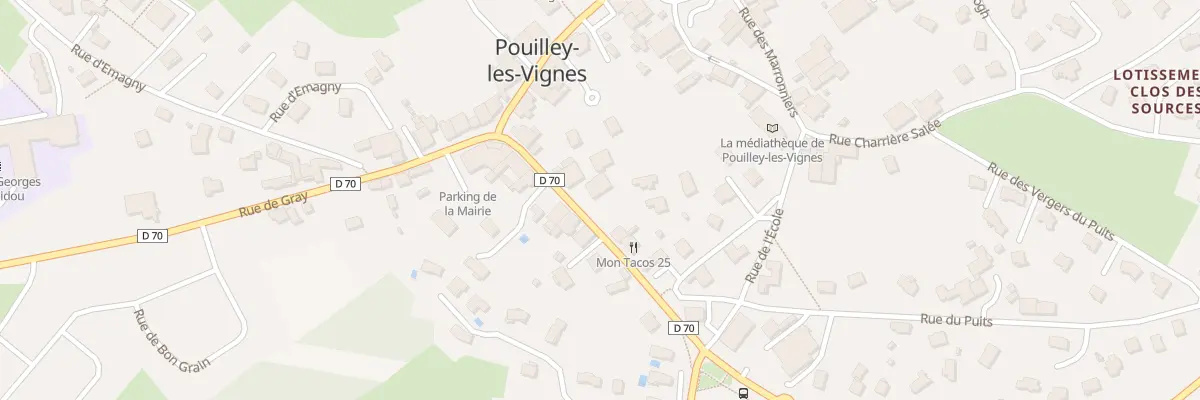 Plan du 11 Rue de Lausanne à Pouilley-les-Vignes