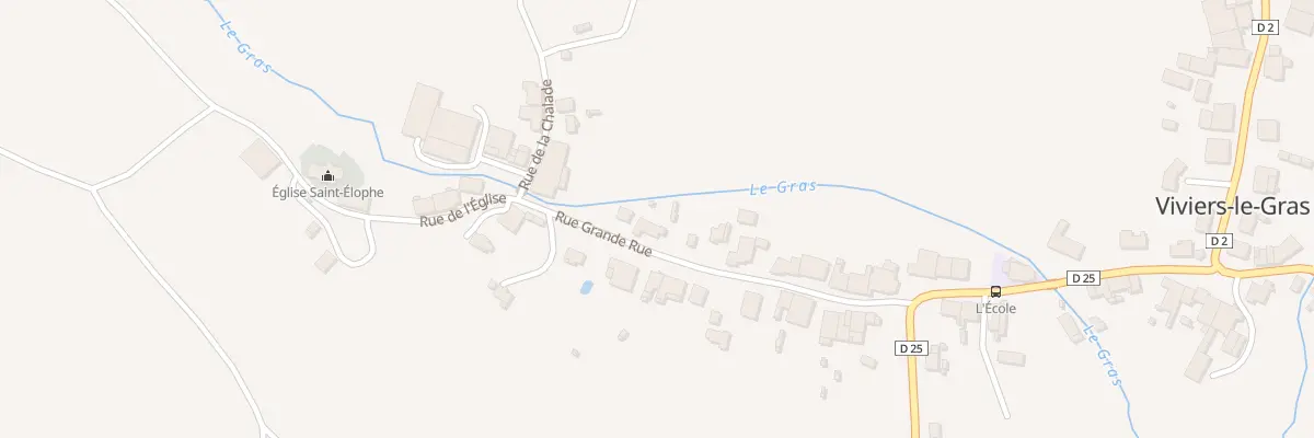 Plan du 190 Rue Grande Rue à Viviers-le-Gras