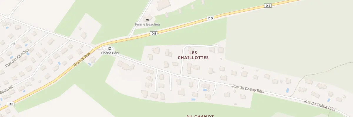 Plan du 5 Rue du Chêne Bénit à Pelousey