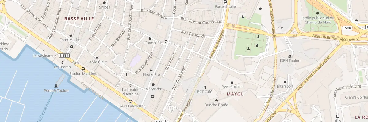 Plan du 17 Rue du Murier à Toulon