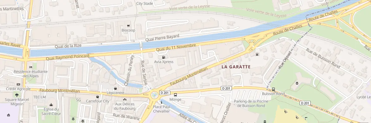 Plan du 305 Quai du Onze Novembre à Chambéry
