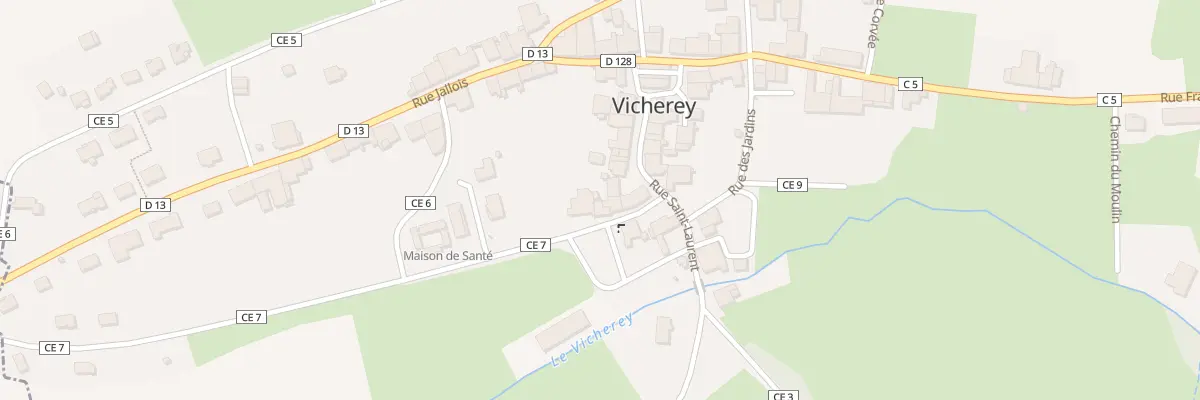 Plan du 6 Rue du Jard à Vicherey